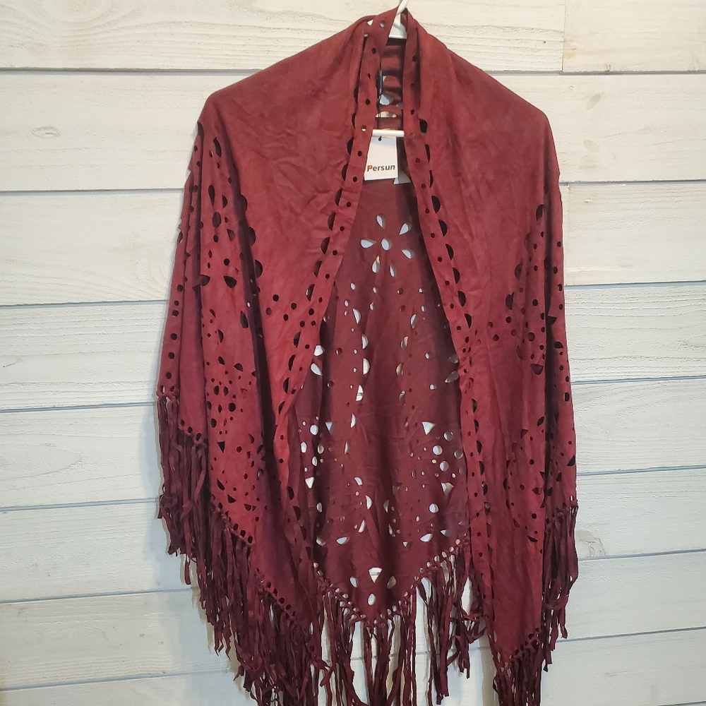 Persun Boho Wrap Poncho